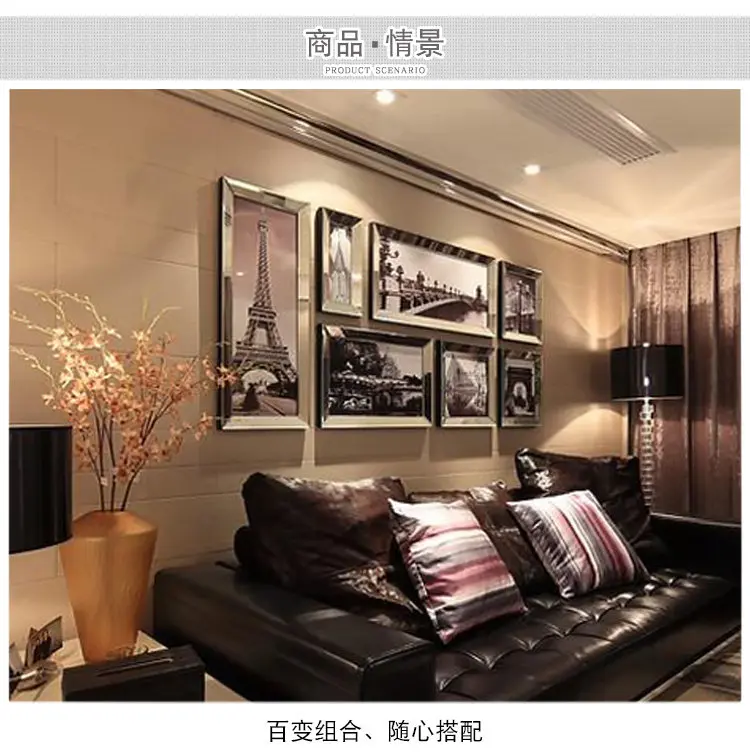 Home accessories, wall ornaments, creative photo wall, modern