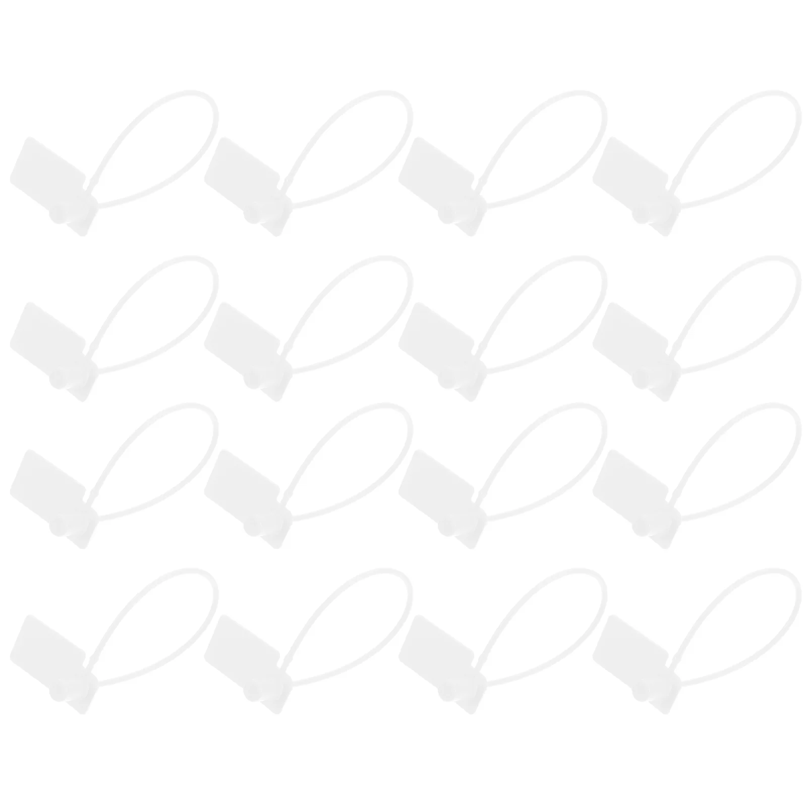 

100Pcs Self-Locking Tag Lock Cable Tie Durable Plastic Seal Lock for Bags Shoes Security Zip Tie Sign Board Loop Cable