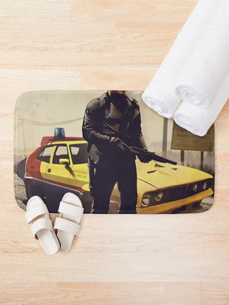 The dark one - Mad Max - Falcon X8 V8 interceptor - Car Legends Bath Mat Rooms Floors For Bathroom Mat