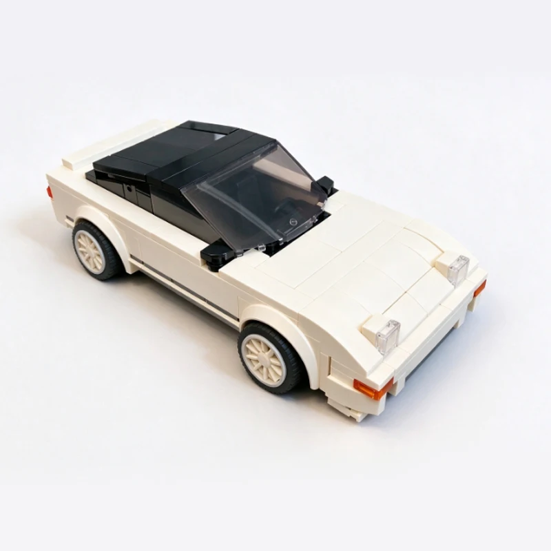 Speed Hypercar Model MOC Building Bricks Compact Sports Car 240SX Modular Assemble Toys Suit Technology Gifts Holiday