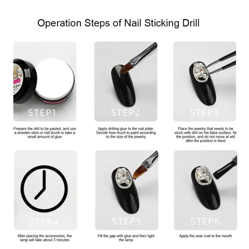 With Nail Decorations Nail Drill Various Styles To Choose From Nail Sticker Add Brightness Not Easy To Fade Nail Art