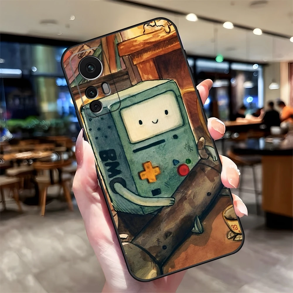Adventurer-time BMO Cute Robot Phone Case Fundas for Xiaomi Redmi Note 13 10 12 Pro POCO F4 F5 X5 Pro 12 13 11T Lite Ultra Cover image 5