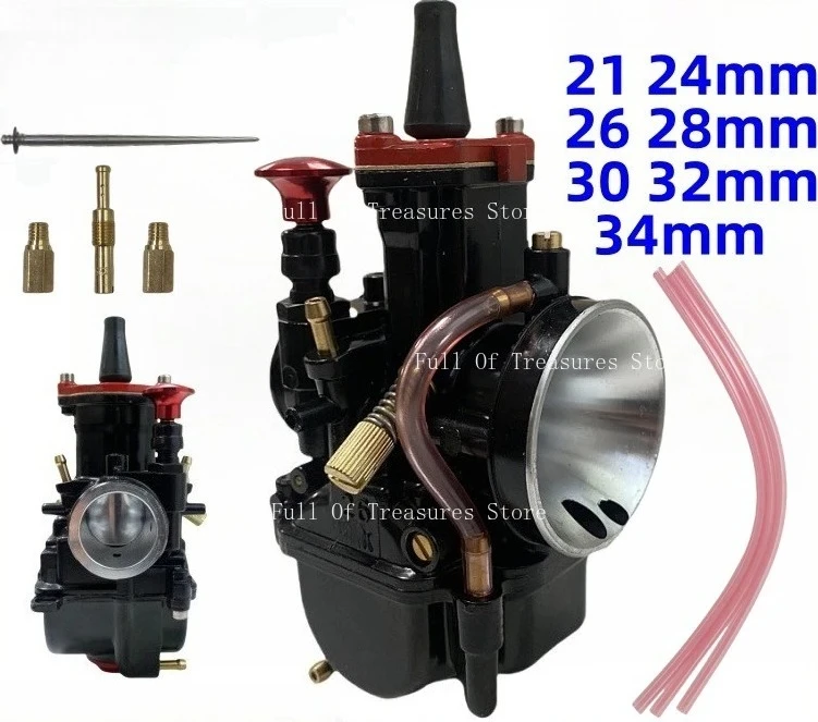 Universal Racing Carburetor Suitable for PWK21 PWK24 PWK26 PWK28 PWK30 PWK32 PWK34mm  Motorcycle