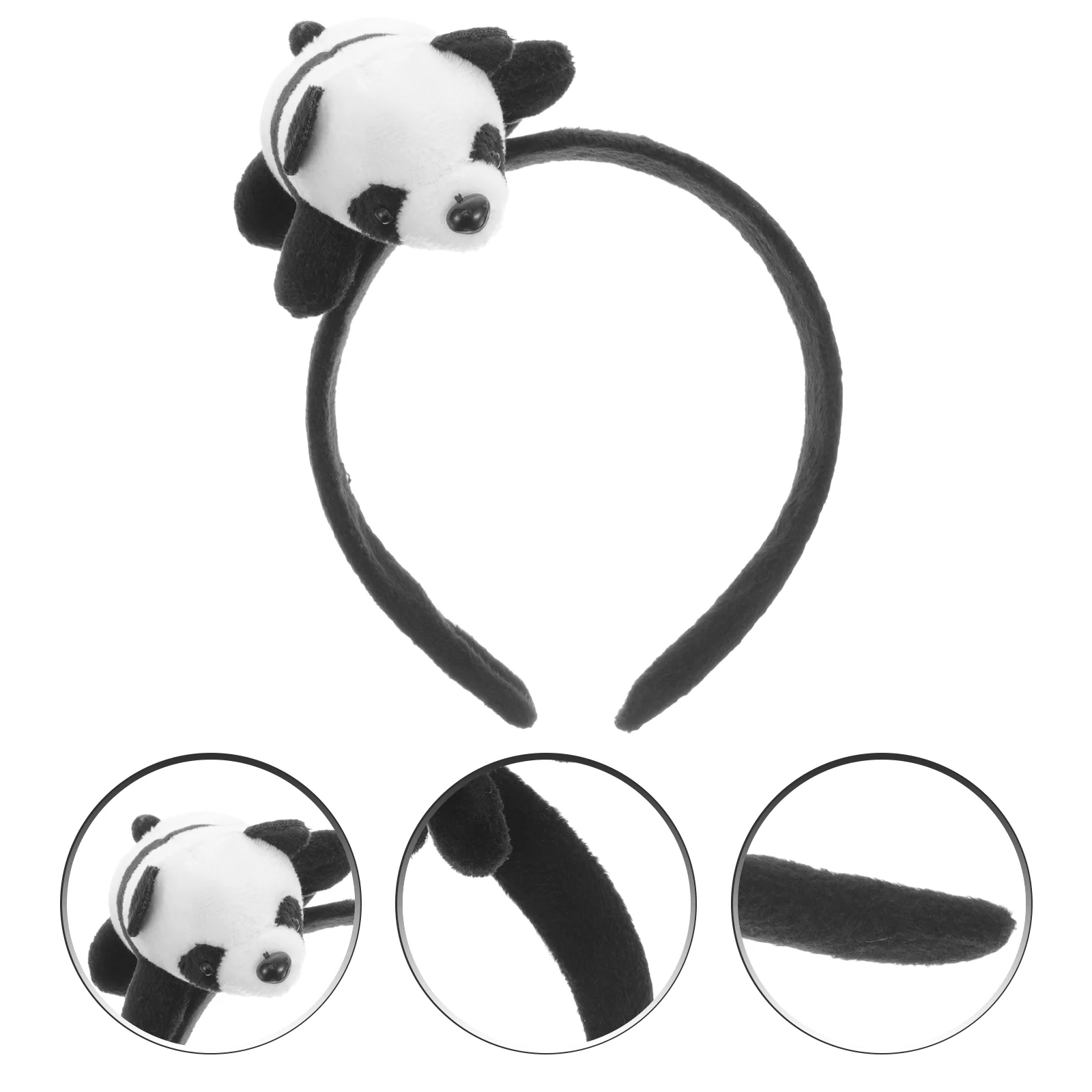 

Panda Headband Pandas Cute Hair Women Accessories Decorative Girl Fabric for Women's Animal Funny