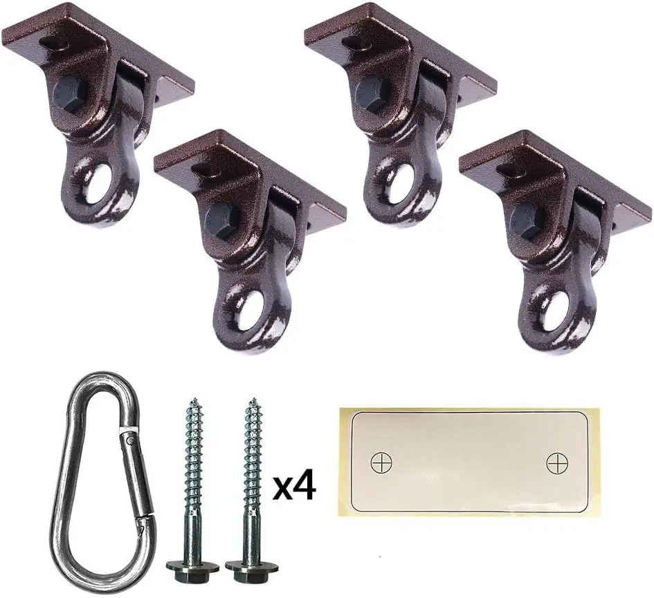 

Heavy Duty Bronze Swing Hangers Screws Bolts Included Over 5000 lb Capacity Playground Porch Yoga Seat Trapeze Wooden Sets