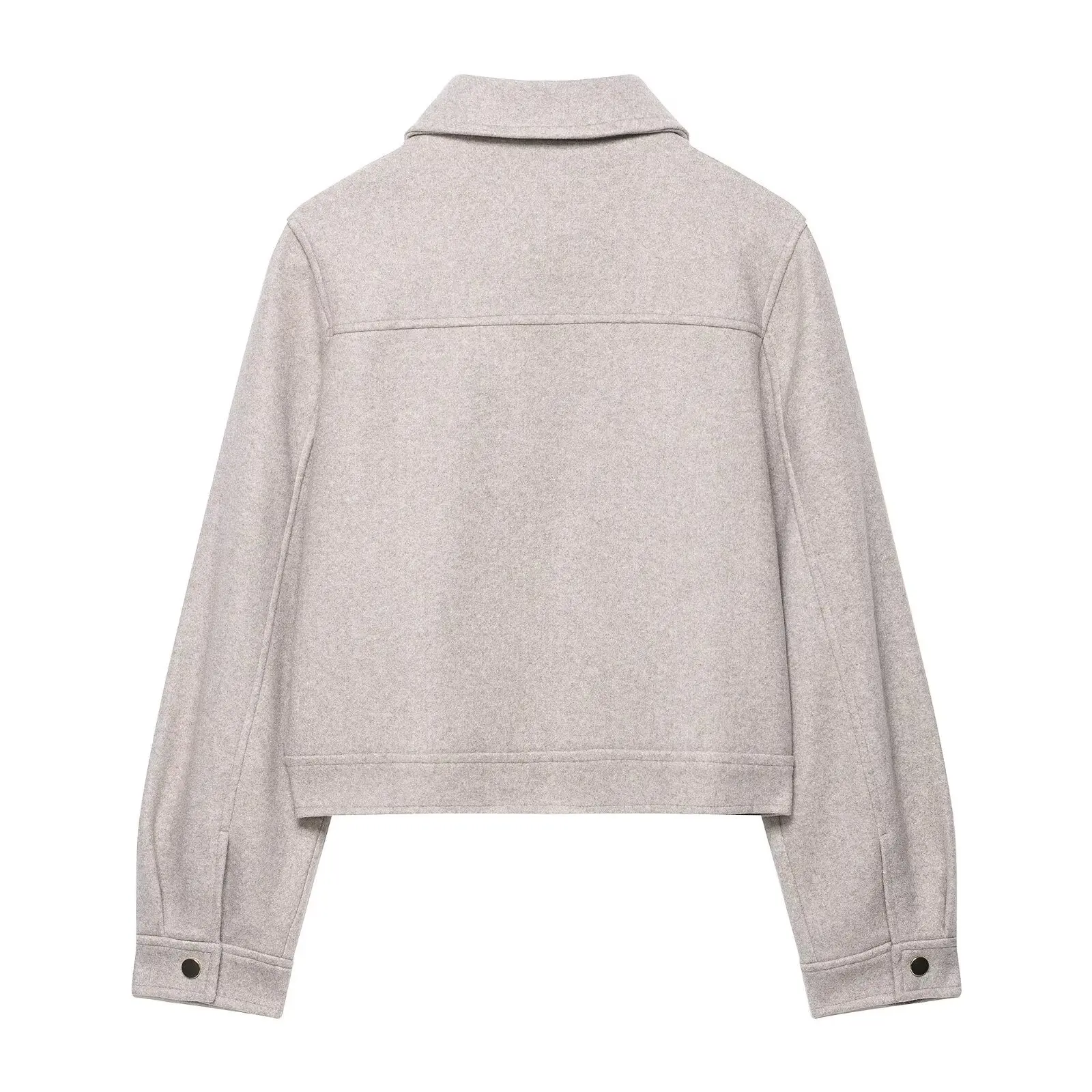 Women's Slim Fit Autumn Jacket 2025 Fashion Warm Coat with Big Pockets Long Sleeve Chic Street Style Youth Warm Autumn Outerwear