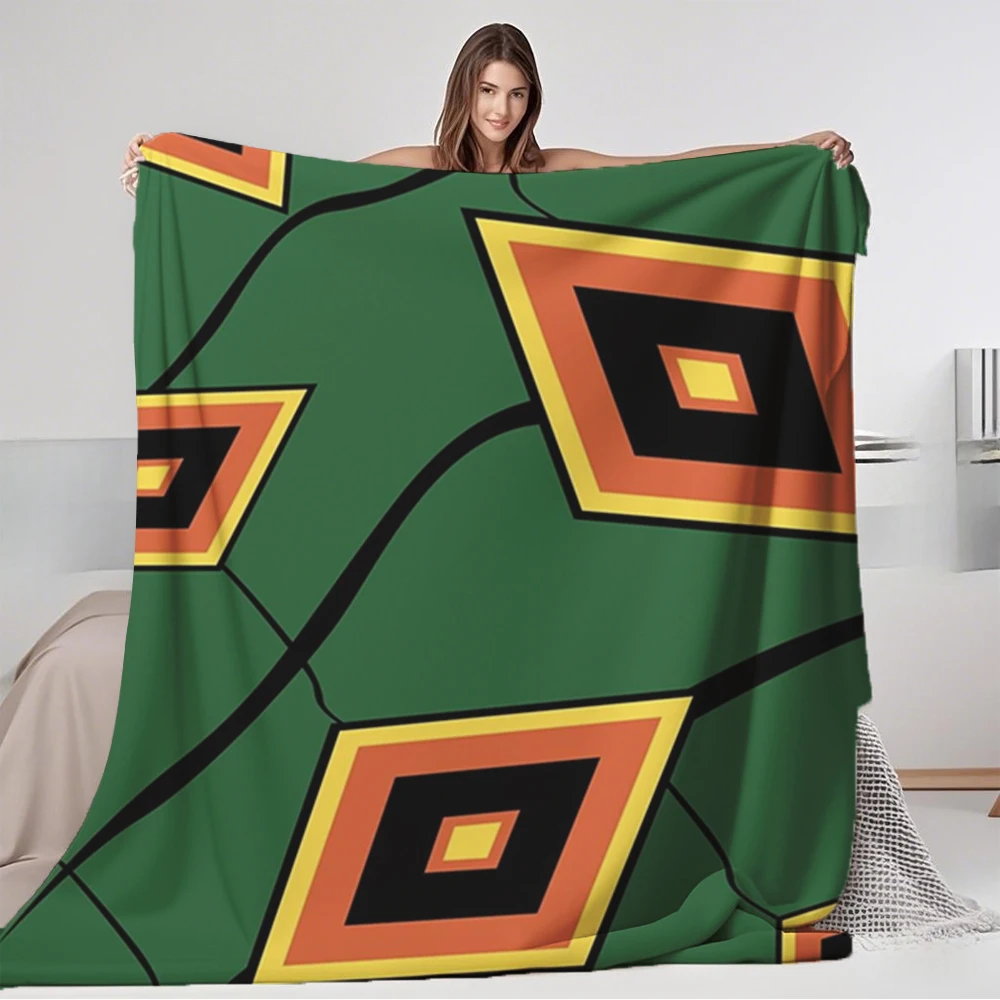 

Flannel Soft Multi-use Blanket Traditional Ethnic Pattern Tropical Microfiber Bedspread Knit Throw Hypoallergenic Durable