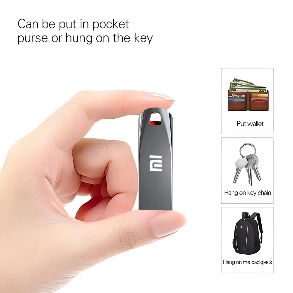 Xiaomi High Speed 2TB Flash Drive USB3.2 Metal U Disk TypeC Memory Stick 128GB 1TB Waterproof SSD Storage PC Phone Data Transfer - Image 6