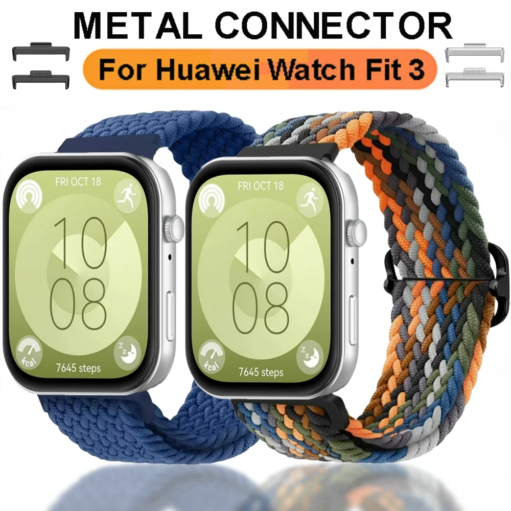 

Nylon Loop Strap for Huawei Watch Fit 3 Braided Bracelet Wristband Correa for Huawei Watch Fit 3 Sport Watchband Accessories