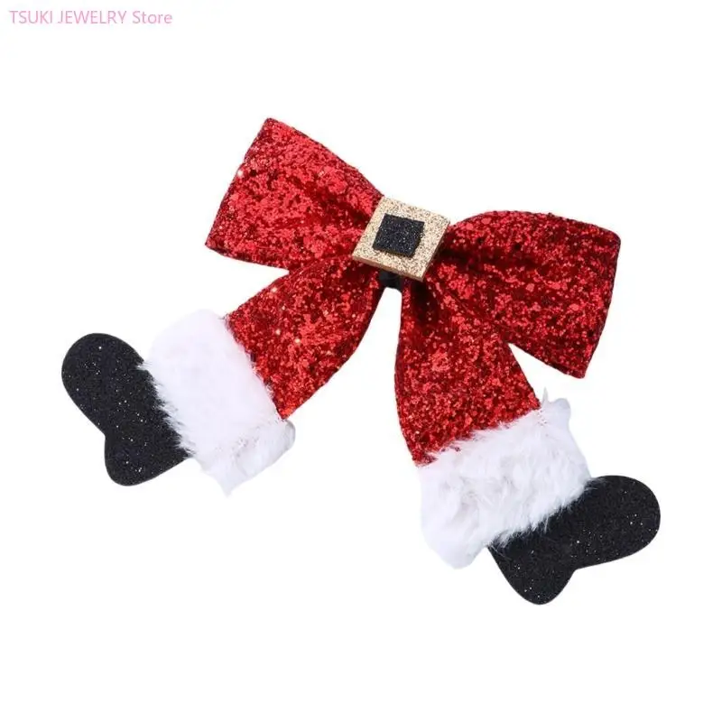 62KE Multifunctional Stylish Barrettes Elegant Women Hair Pin Funny Pattern Hairpin for Women Children's Christmas Attires