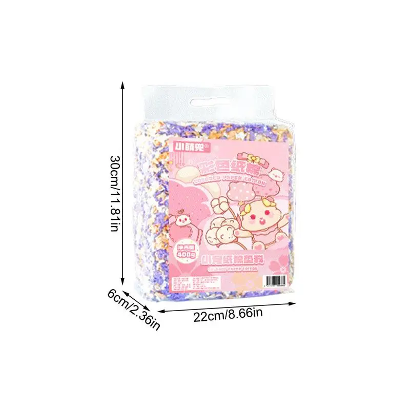 Gerbil Bedding Natural Hamster Fluff Pet Bedding Chinchilla Bedding Rabbits Paper Litter Small Animal Bedding Odor Control For