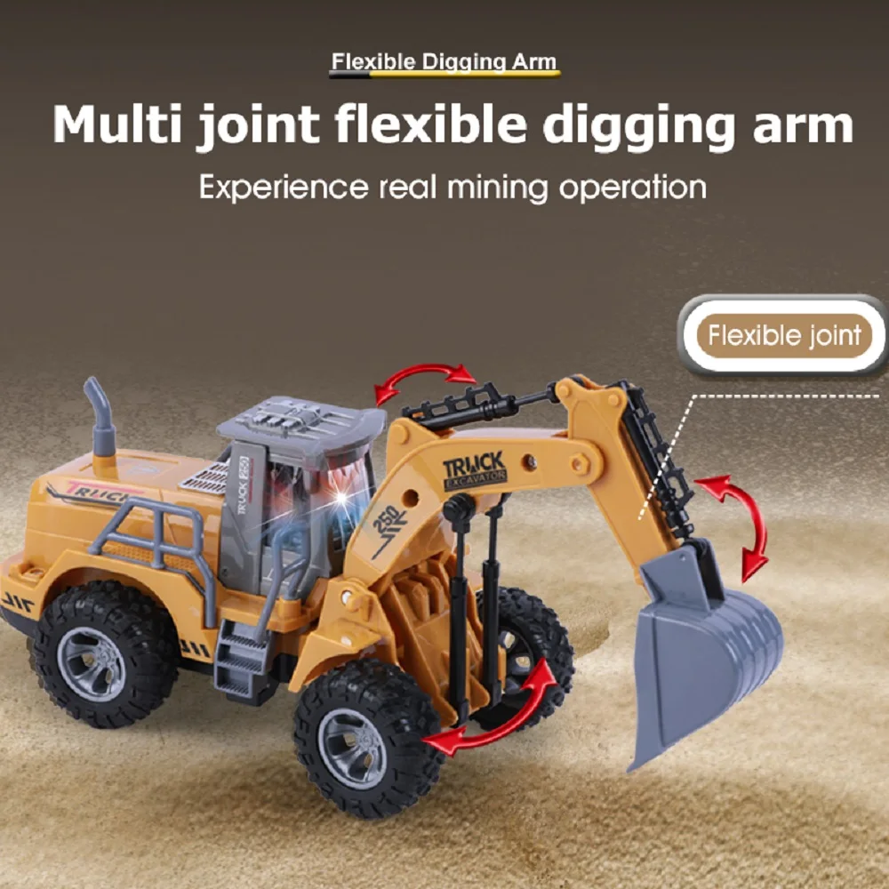 1:30 RC Car Children Toys Remote Control Car Toys For Boys Excavator Dumper Car Truck Bulldozer Engineering Car Kids Toys Gift