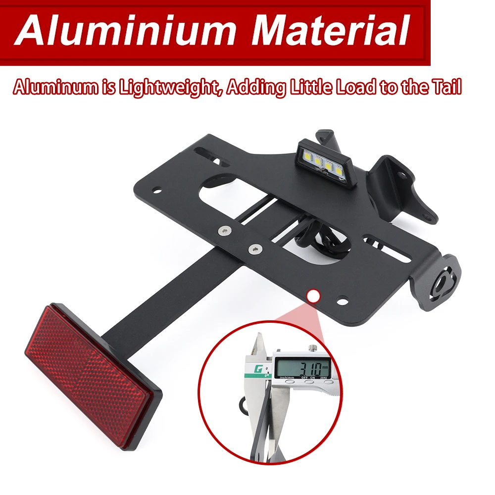 For Yamaha MT-09 Tracer (FJ-09) MT-09 (FZ-09) Tracer 7/700/900/GT Tail Tidy Fender Eliminator kit License Plate Holder Bracket - view 2