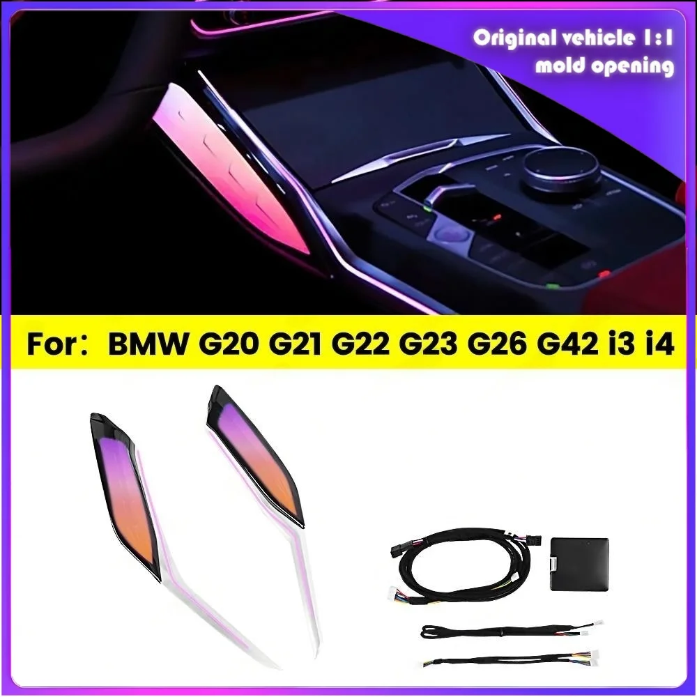 For BMW 3 4 Series G20 G22 M3 M4 s G20 G22 M3 M4 System APP Control Crystal Center Console Saddle Light Ambient light 