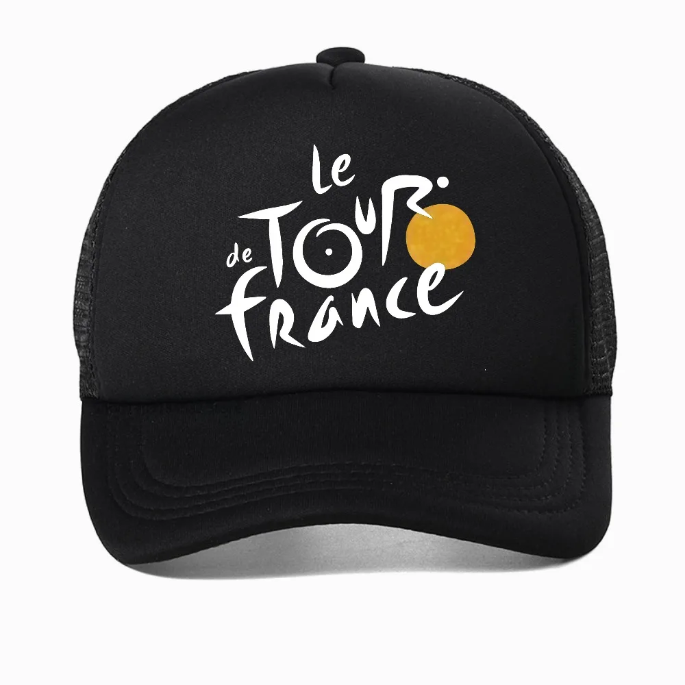

Tour De France Cycling Men baseball cap Printing Unisex Breathable Summer Sports hat fashion sun snapback hats mesh trucker hat