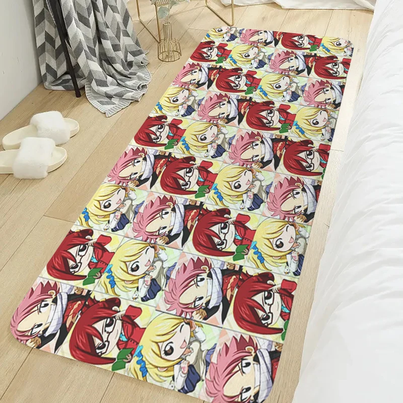 Anime Bedroom Rug T-Fairy Tail Living Room Floor Carpet Anti Slip Custom Doormat Balcony Hallway Foot Mat Slip-resistant