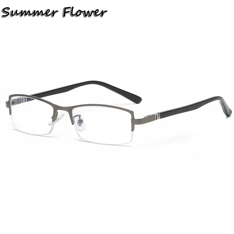 

54 mm Titanium Alloy Gafas Men Optical Eye Glasses Frame Anti Reflective Spring Hinge Computer Glasses Frame for Recipe Lens
