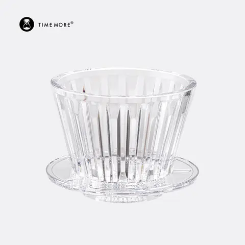TIMEMORE B75 Cestello Gocciolatore per caffè Crystal Eye Versare sopra il filtro per caffè PCTG 1-2 tazze Caffettiera Fondo piatto Aumenta la uniformità