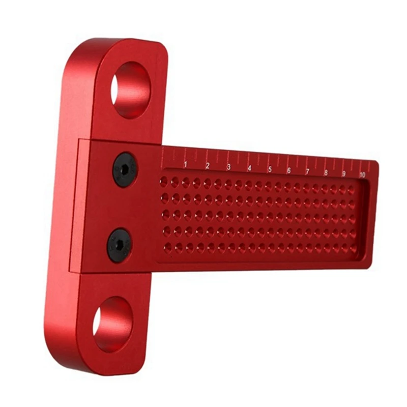 A73E-Woodworking Scribe T100 Hole Scribe T-Type Ruler Hole Scribing Ruler Line Drawing Marking Gauge DIY Measuring Tools