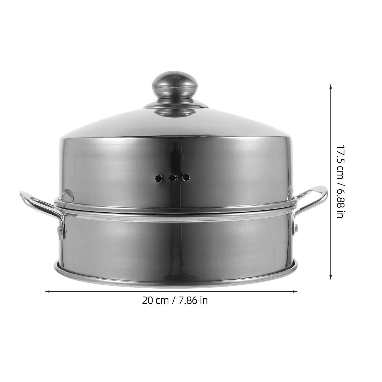 

1 set Aluminum Alloy Steamer Kitchen Food Supplies Multi-functional Premium Household Silver Cooking Tool for Vegetables Rice