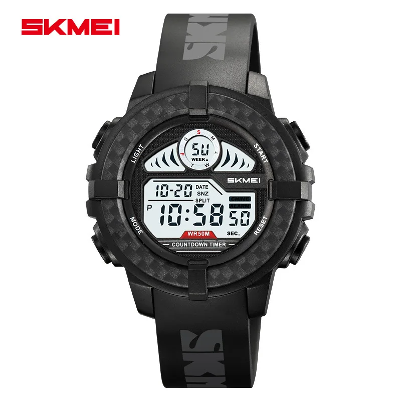 SkmeiOrologio elettronico multifunzionale da uomo Sport all'aria aperta Orologio da uomo impermeabile Orologio da studente luminoso alla moda