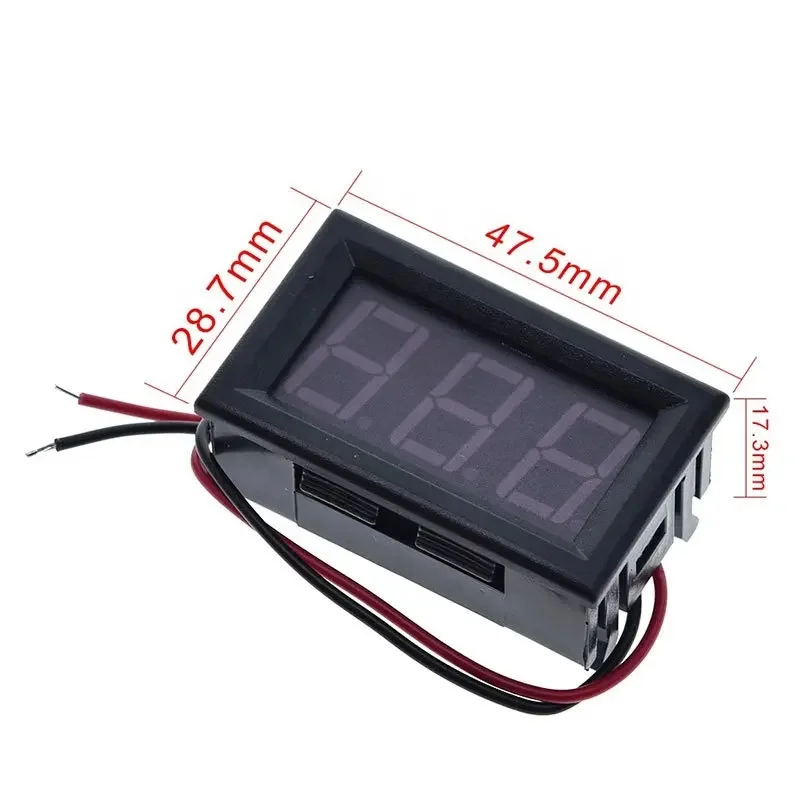 0,56 Mini LED Digital Voltmeter Detektor DC 4,5-30V 12V 24V Spannungs kapazität Monitor Volt Panel Tester Meter für Motorrad auto