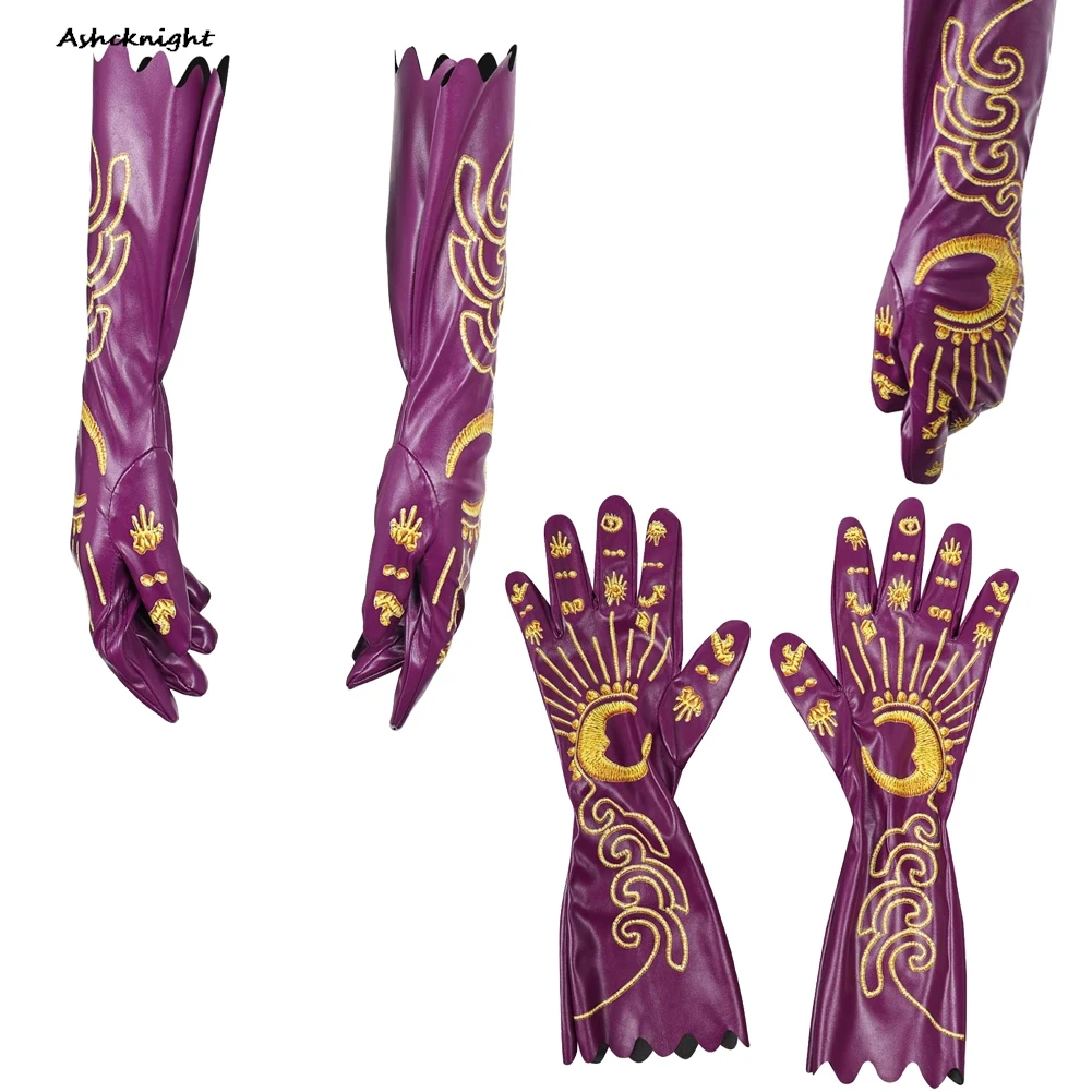 

2025 Movie Wicked Cosplay Elphaba Purple Glove Accessories Costume Outfits Suits Party Disguise Halloween Carnival Props Unisex