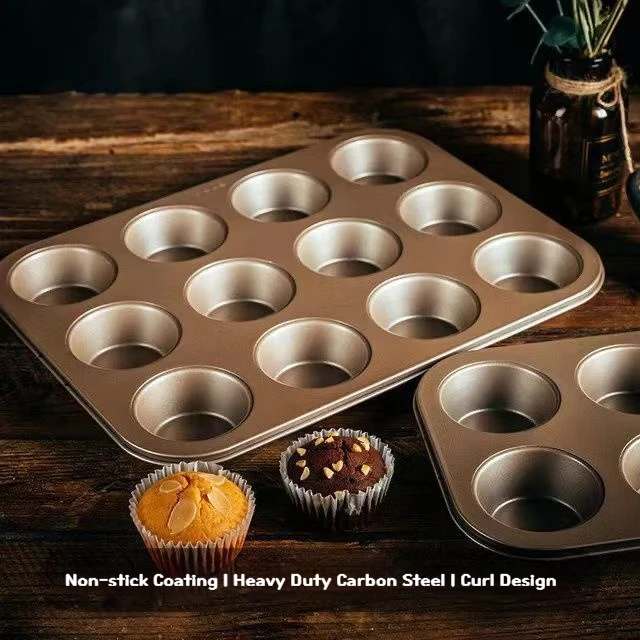 

Mini Cake Mold for Household Baking, Non-stick Tray, Oven, Non-stick, Household, 4-connected, 6-connected, 9-connected, 12 Cones