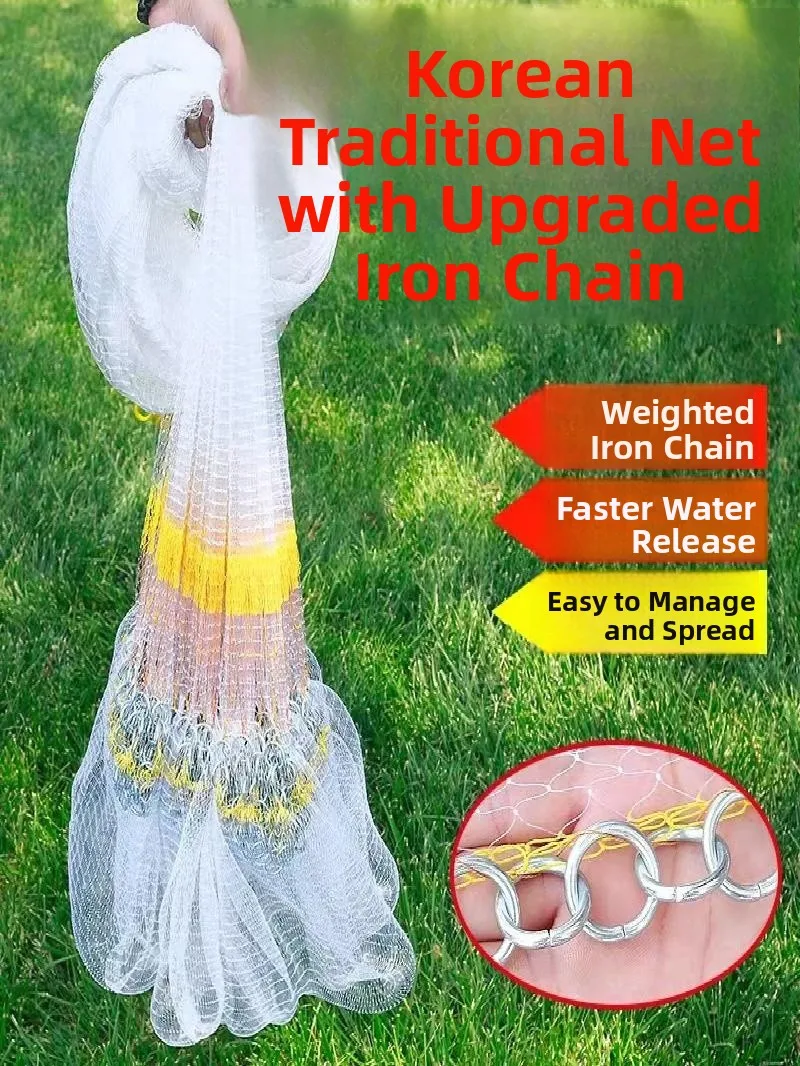 traditional-chain-casting-net-fishing-net-vintage-style-fishing-gear-outdoor-camping-travel-supplies-cool-brand