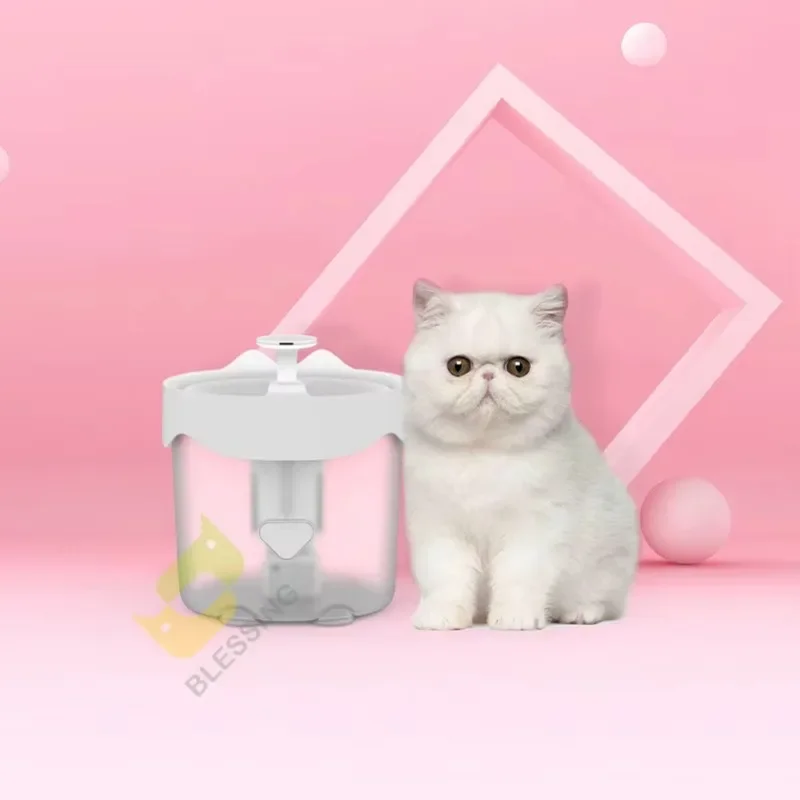 CANBOUN Wholesale Pet Smart Water Dispenser Water Feeder Bow Pet Water Fountain For Cats And Dogs