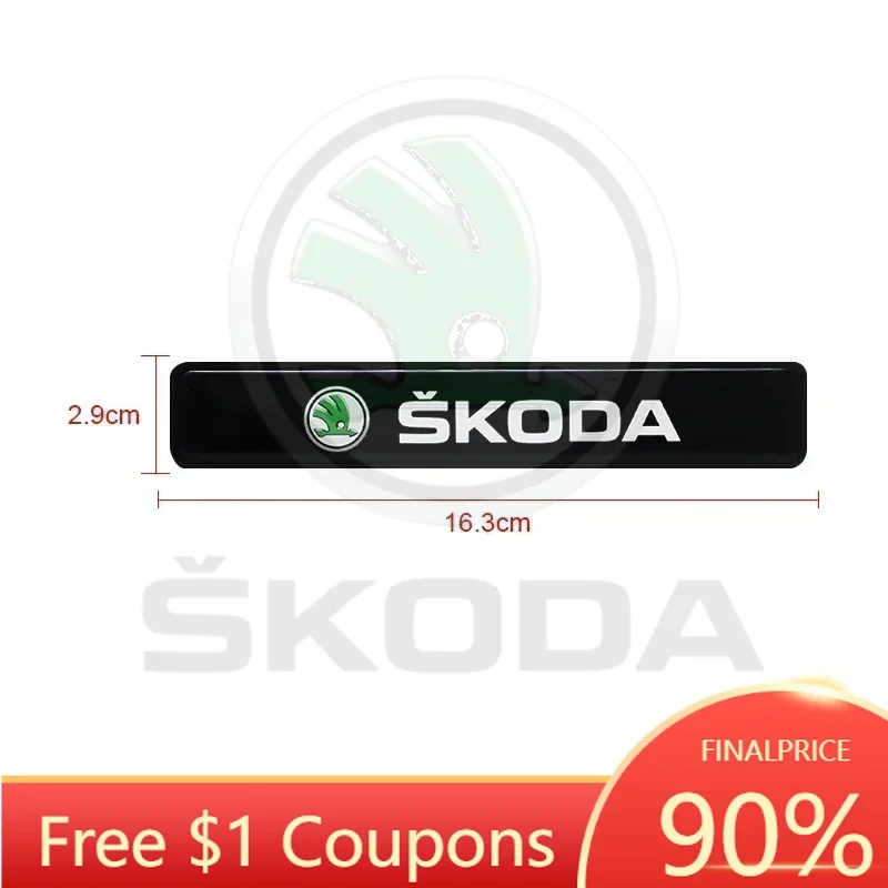 

For Skoda Car Sticker 2026 New 1/2PCS Car Decorative Light LED Front Hood Grille Emblem Badge Decor For Skoda Octavia Fabia RS K