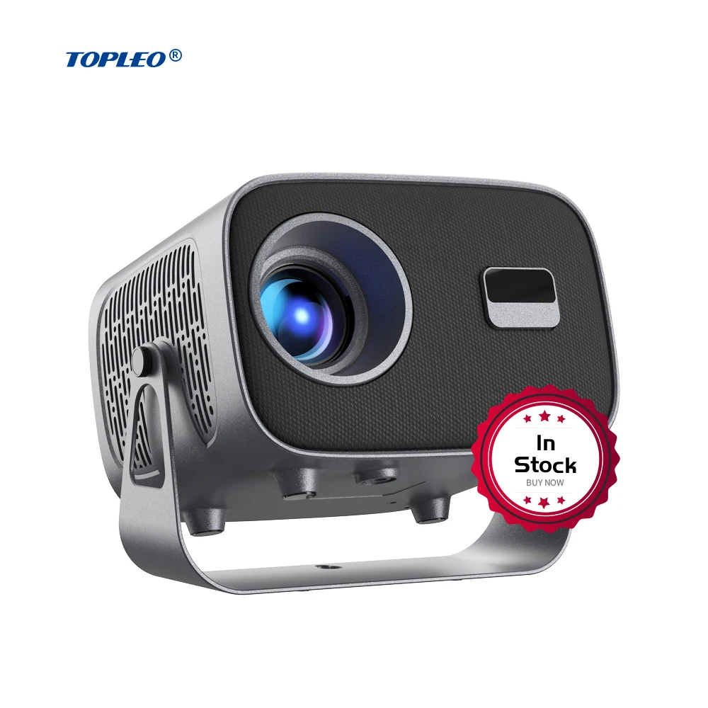 Topleo Android HD beamer portable 4k home smart Android video Native Led Lcd Mini 1080p smart projector