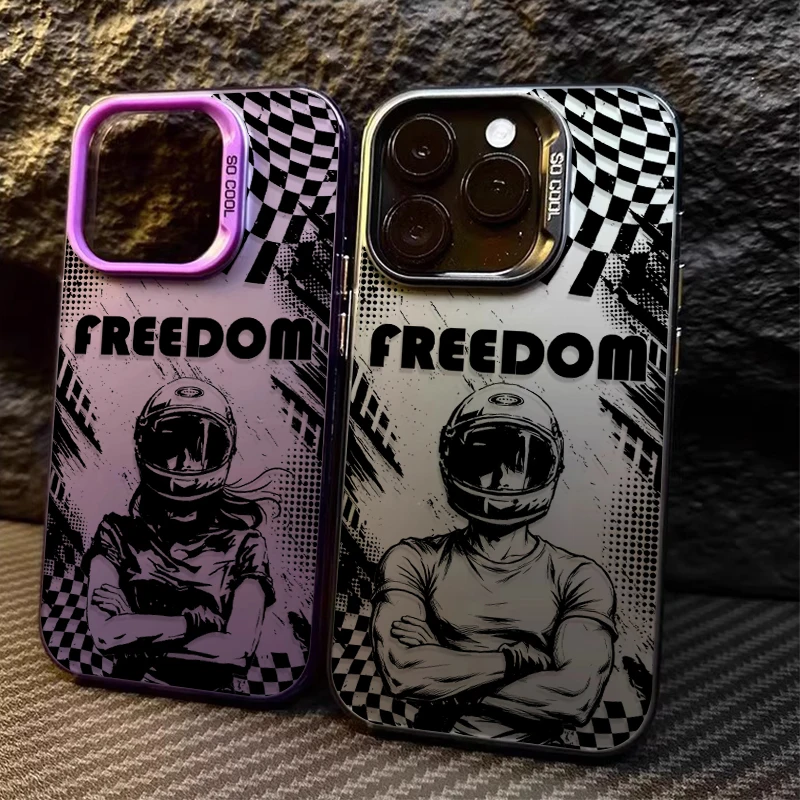 Motorcycle Helmet Couple Case for Samsung Galaxy A26 A36 A56 A25 A35 A55 A34 A54 A13 A33 A53 5G A06 A16 A15 A14 A23 A52 A52S A31