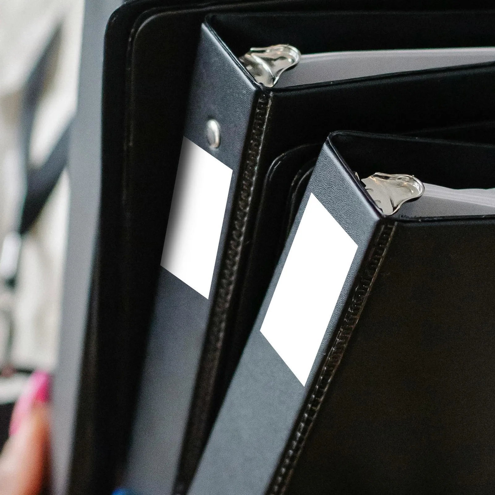 50 pcs Stiker Label Tulang Belakang Folder Kosong Perekat Diri Untuk Binder File Kartu Indeks Kantor Sekolah Arsip Penyimpanan Laboratorium Pengarsipan