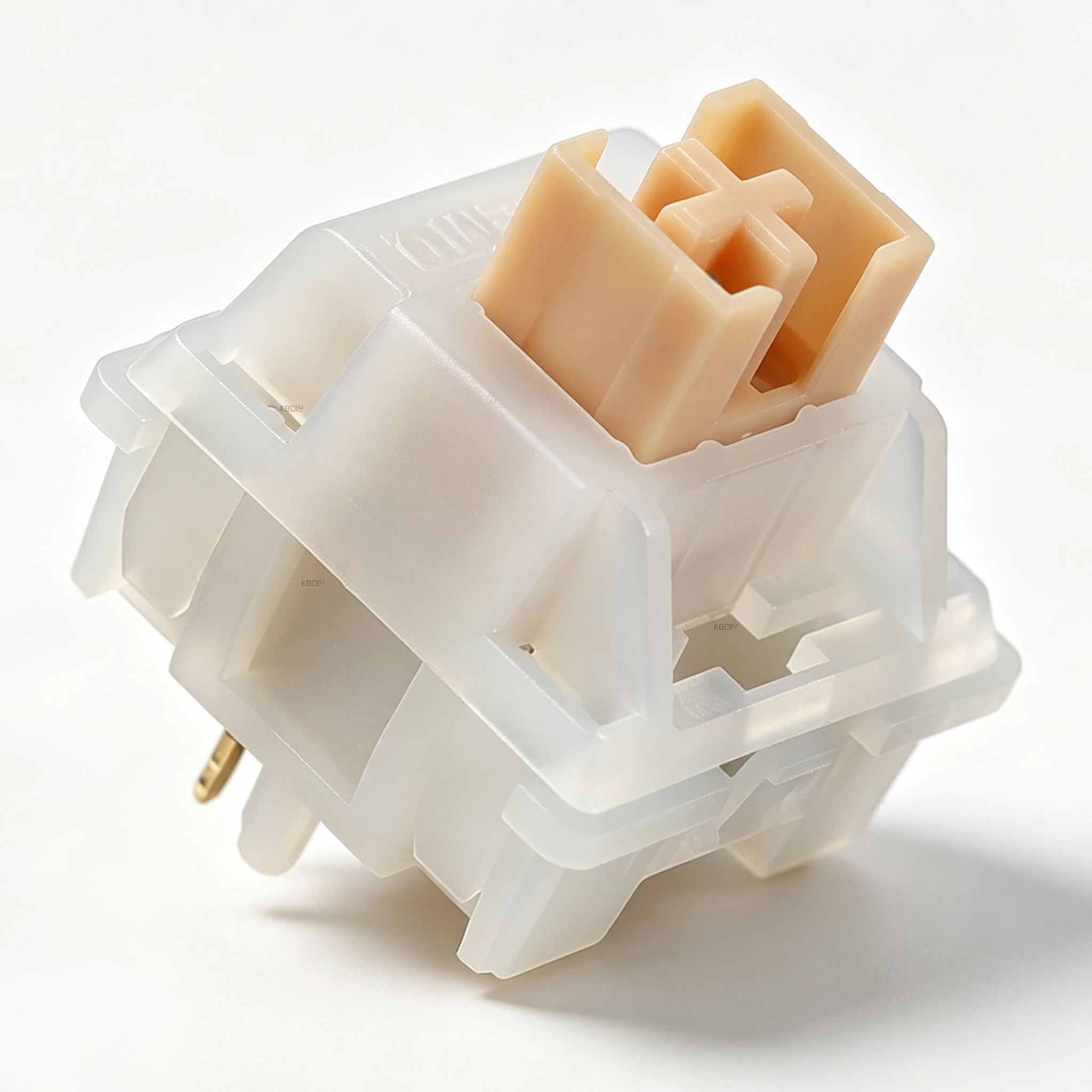 Przełączniki Outemu Silent Switch Yellow Jade, taktyczne, o kremowym odczuciu, 45gf, 5-pinowe, do samodzielnego montażu, 60, do mechanicznych klawiatur gamingowych, POM, wstępnie smarowane. — zdjęcie produktu 4