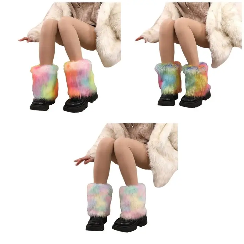 

Women's Fauxs Furs Leg Warmer for Womens Winter Warm Furs Boot Cuffs Cover,Christmas,Halloween,Party, Cosplays Costume