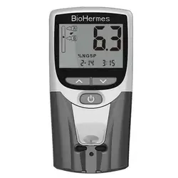 BIOHERMES Rapit Test Pocket Portable Handle HbA1C Analyzer Meter Blood Group Testing Equipment glucose sugar Glycated hemoglobin