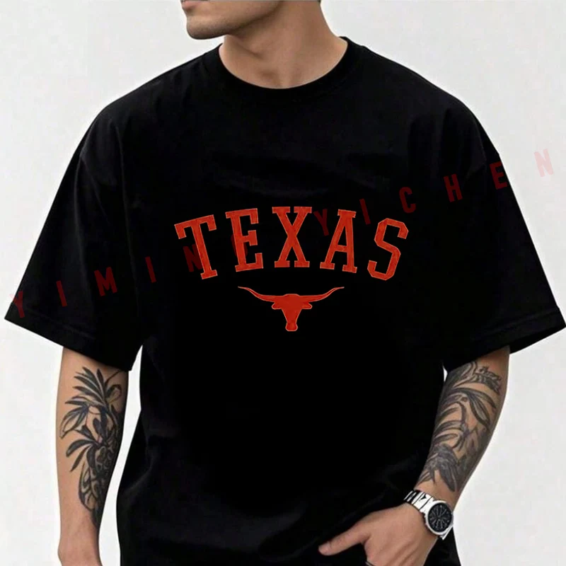 

Texas State Pride Printed Motorcycle T-Shirt Men Cotton O-neck Short Sleeve TShirt Fashion Tops Tee