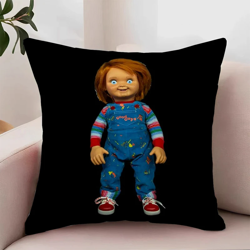 

Home Decor C-Chucky Doll Cushion Cover 45*45 Decorative Pillow Cover for Living Room Cushions Pillowcase 40x40 Bed Pillowcases