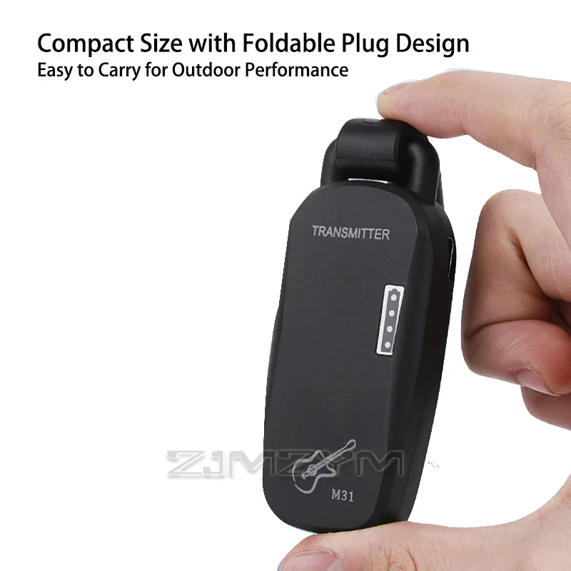 Wireless Guitar Transmitter Receiver Lossless Audio Wireless System 50M Transmission Rechargeable for Electric Guitar Bass view 5