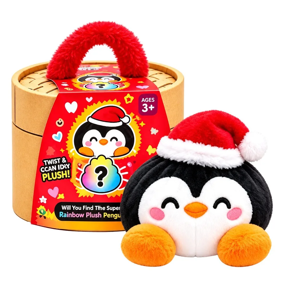 Creative Soft Dumpling Stress Relief Fidget Giant Christmas Dumpling Pillow with Steamer Squeeze Dumpling &Adults Gift