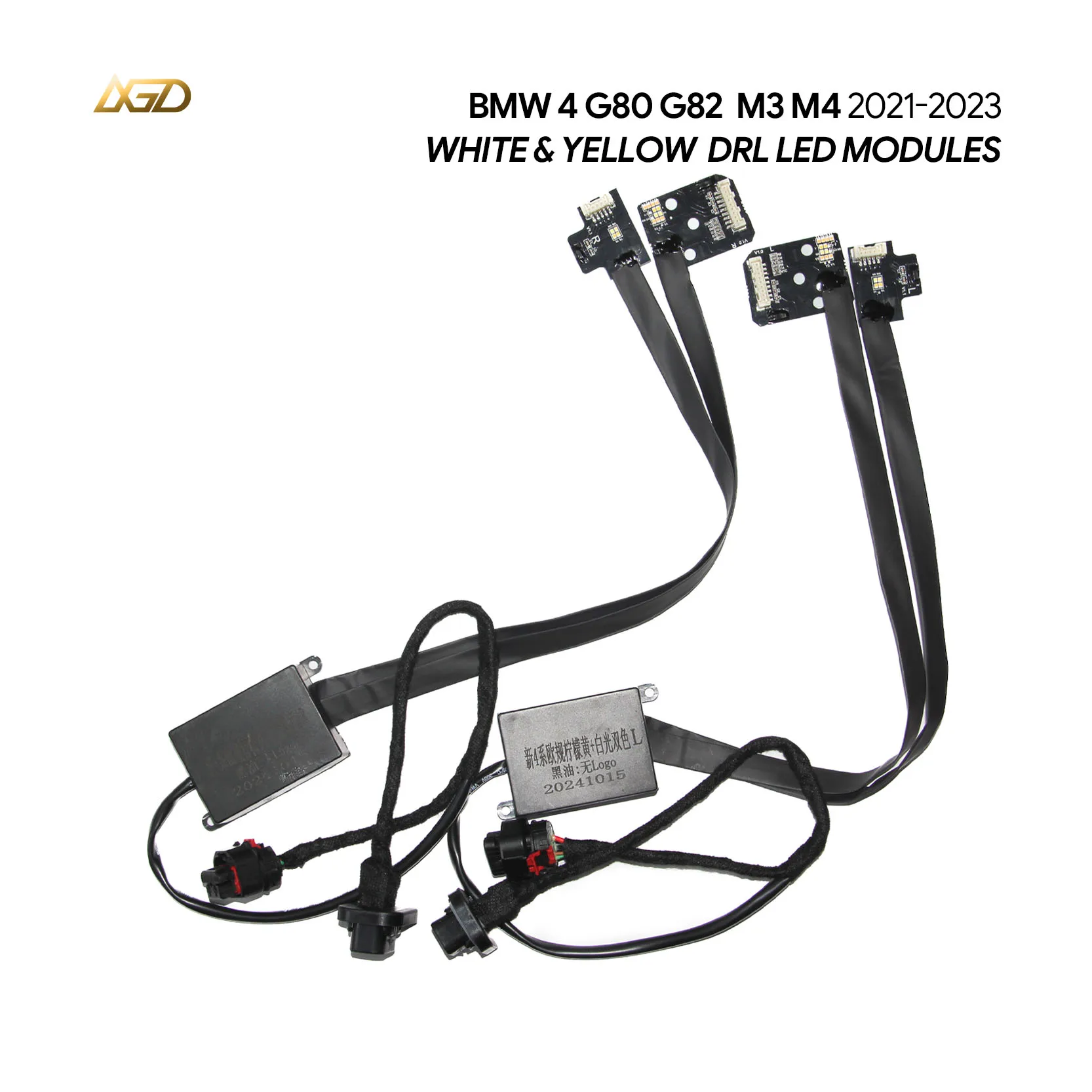 

Yellow&White CSL Style DRL for BMW 4 Series G80 M3 G82 M4 G22 G26 Board Fits Laser Headlight For EU spec