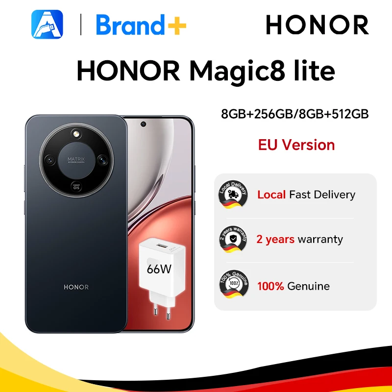 HONOR Magic8 lite 5G, EU-Version, 5G-Smartphone, 7500mAh Akku …