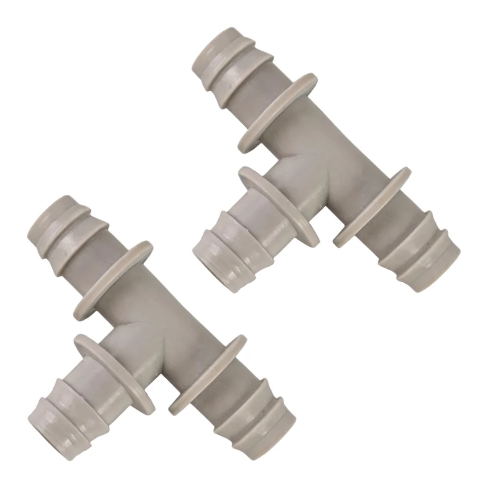 White 15mm AC Drain Tee Connector 3 Way For Splitter For Air Conditioner Condensate Hose HVAC Drainage Fitting Adapter 66x44mm