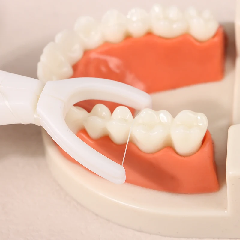 1 pz supporto per filo interdentale aiuto scelte orali Rack cura dei denti pulizia interdentale respiro strumento fresco