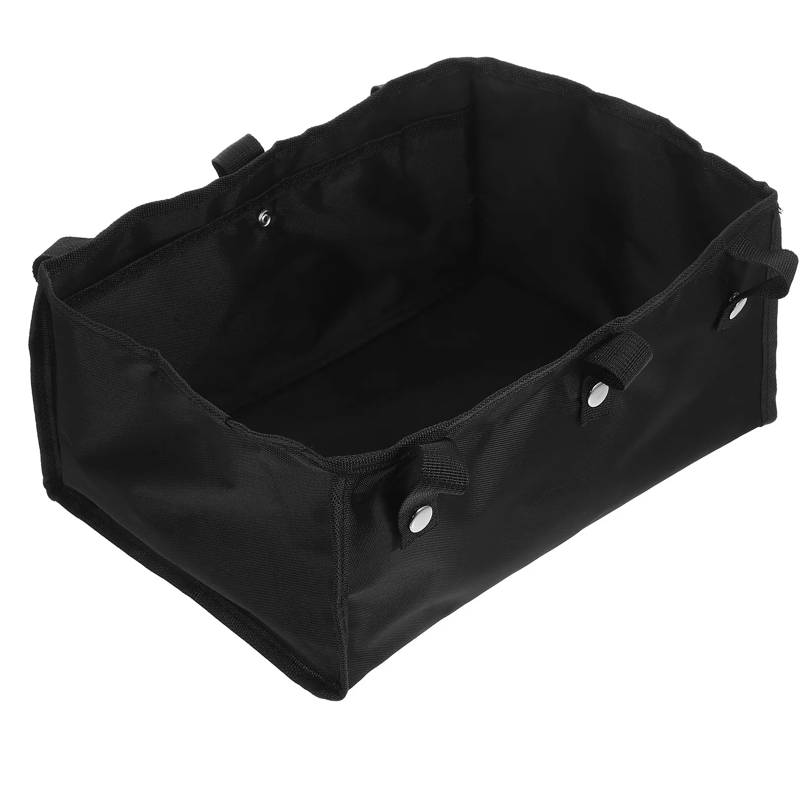 Underseat Walker Storage Bag Large Capacity Black Heavy Duty Fabric Hanging Pouch for Mobility Aids Folding Under Seat Bag