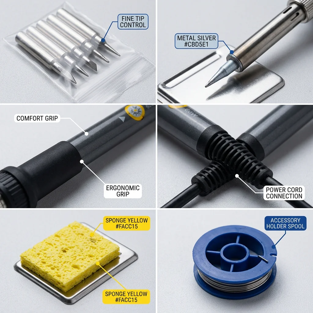 1/5pcs 60W Adjustable Temperat - đánh giá và giá Electronics Repair Kit With Soldering Iron