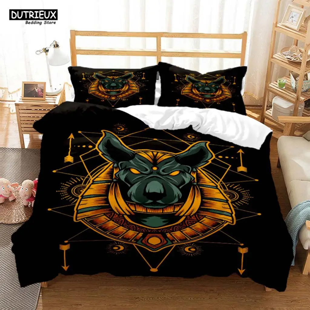

Alte Ägypten Myth Anubis HD Printed Bedding Queen Bedding Set Soft And Comfortable Personality Customized King Size Bedding Set