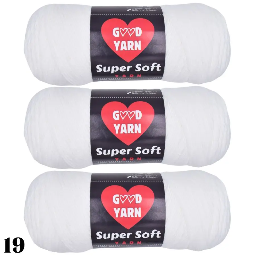 190g*3 Stück Weiches & Gemütliches Mehrfarbiges Acrylgarn zum Häkeln & Stricken - Perfekt für die Herstellung Eigener Decken, Kleidung, Taschen – Detail 6