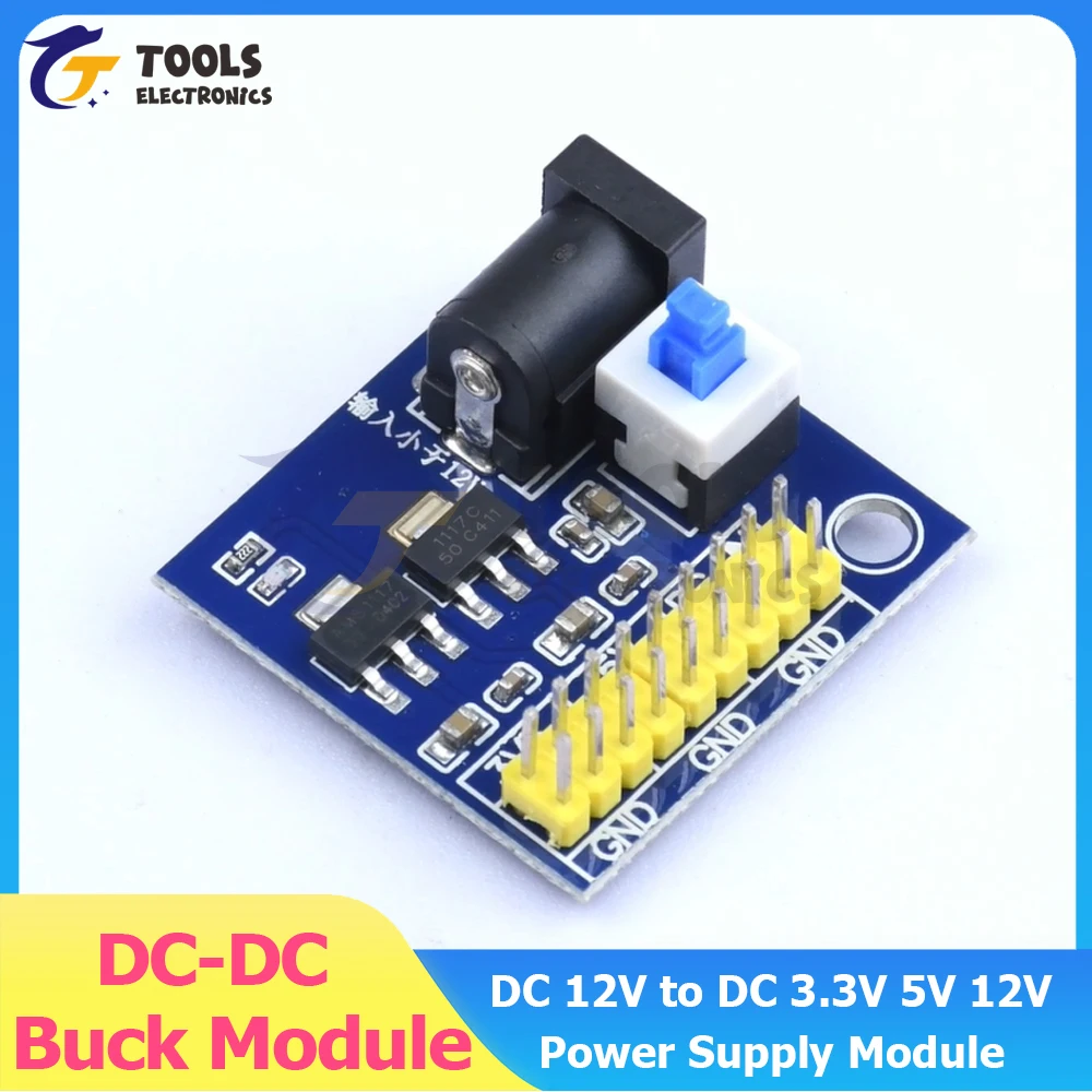 

DC 12V to DC 3.3V 5V 12V Voltage Conversion Module DC-DC Buck Step-Down Power Supply Module